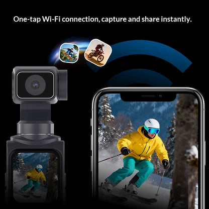 Handheld Gimbal Pocket Camera M105 4K Vlog Rotating Outdoor Travel Shooting Camera